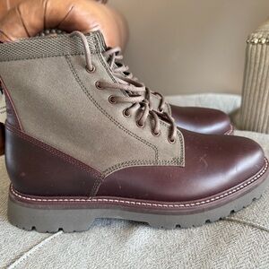 COLE HAAN American Classic Plain Toe Boots Bloodstone Olive